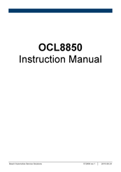 Bosch OCL8850 Instruction Manual
