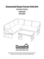 Dunelm Amazonia 30872882 Instructions Manual