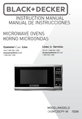 Black & Decker EM720CPY-W Instruction Manual