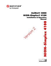 Honeywell NOTIFIER UniNet 2000 Installation & Operation Manual