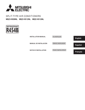 Mitsubishi Electric MSZ-HX15NL Installation Manual