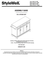 StyleWell 1001 511 093 Assembly Manual