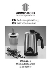 Rommelsbacher MS 600/E Instruction Manual