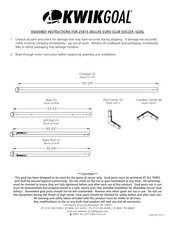 KwikGoal 25B15 Assembly Instructions Manual