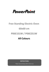 PowerPoint P06E1S1W Instructions Manual