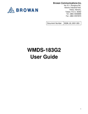Browan WMDS-183G2 User Manual