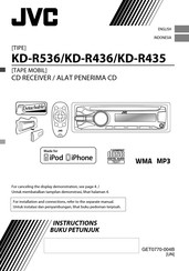 JVC KD-R536 Instruction Manual