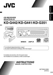 JVC KD-G442 Instructions Manual