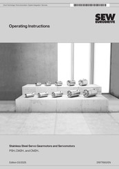 SEW-Eurodrive CM2H82 Operating Instructions Manual