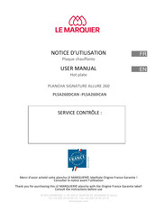 LE MARQUIER PLSA260DCAN User Manual