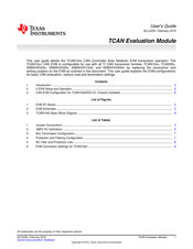 Texas Instruments TCAN10 Series User Manual
