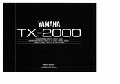 Yamaha TX-2000 Owner's Manual