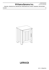Williams-Sonoma LARNACA Assembly Instructions Manual