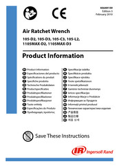 Ingersoll-Rand 1105MAX-D3 Product Information