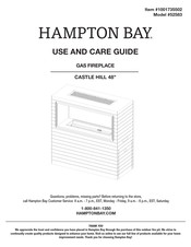HAMPTON BAY CASTLE HILL 52583 Use And Care Manual