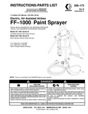 Graco FF-1000 Instructions-Parts List Manual