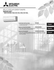 Mitsubishi Electric MSZ-WX09NL Operating Instructions Manual