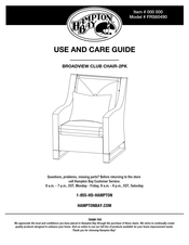 HAMPTON BAY FRS60490 Use And Care Manual