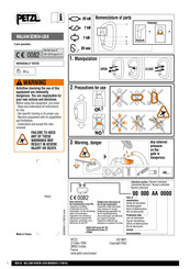 Petzl M365001E Quick Start Manual