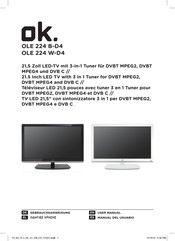 OK. OLE 224 W-D4 User Manual