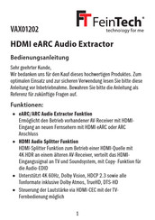 FeinTech VAX01202 Instruction Manual