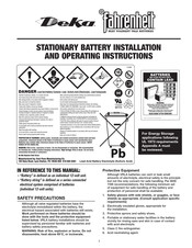 Deka Fahrenheit HT30 Installation And Operating Instructions Manual