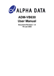 Alpha Data ADM-VB630(T) User Manual