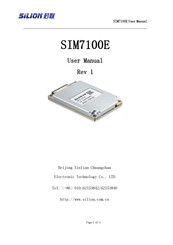 SILION SIM7100E User Manual
