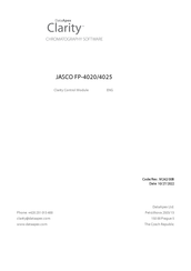 DataApex Clarity JASCO FP-4025 Manual
