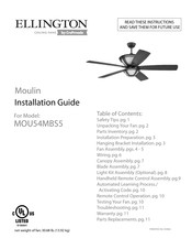 Craftsman ELLINGTON MOU54MBS5 Installation Manual