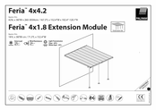 Palram Feria 4x1.8 Extention Module Installation Instructions Manual