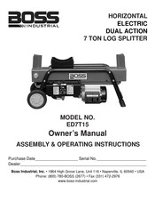 Boss Industrial ED7T15 Owner's Manual