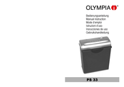 Olympia PS 33 Manual Instruction