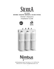Nimbus Water Systems Sierra NS-1N30 Owner's Manual & Installation Manual