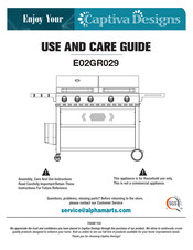 Captiva Designs E02GR029 Use And Care Manual