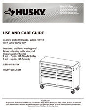 Husky 1001490625 Use And Care Manual