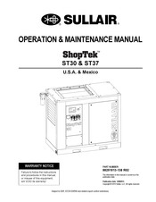 Sullair ShopTek ST3708 Operation & Maintenance Manual