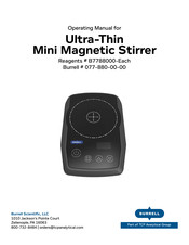 Burrell 077-880-00-00 Operating Manual