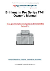 Brinkmann Pro 7741 Owner's Manual