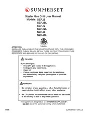 Summerset SZR32 User Manual
