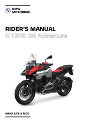 BMW Motorrad R 1300 GS Adventure 2024 Rider's Manual