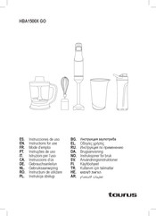 Taurus HBA1500X GO Instructions For Use Manual