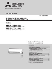 Mitsubishi Electric MSZ-JX12WL-U1 Service Manual