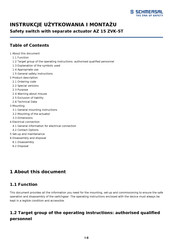 schmersal AZ 15 Manual