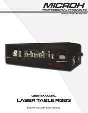 Microh LASER TABLE RGB3 User Manual