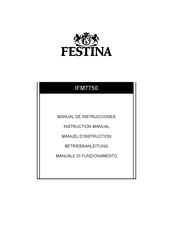 Festina IFM7750 Instruction Manual