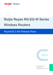 Ruijie Reyee RG-EG-W Series Manual