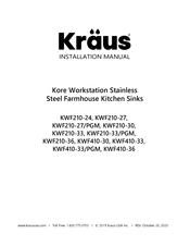 Kraus Kore KWF210-24 Installation Manual