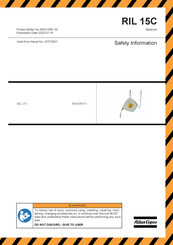 Atlas Copco RIL 15C Safety Information Manual