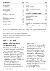 Smeg CVI120B3E Manual
